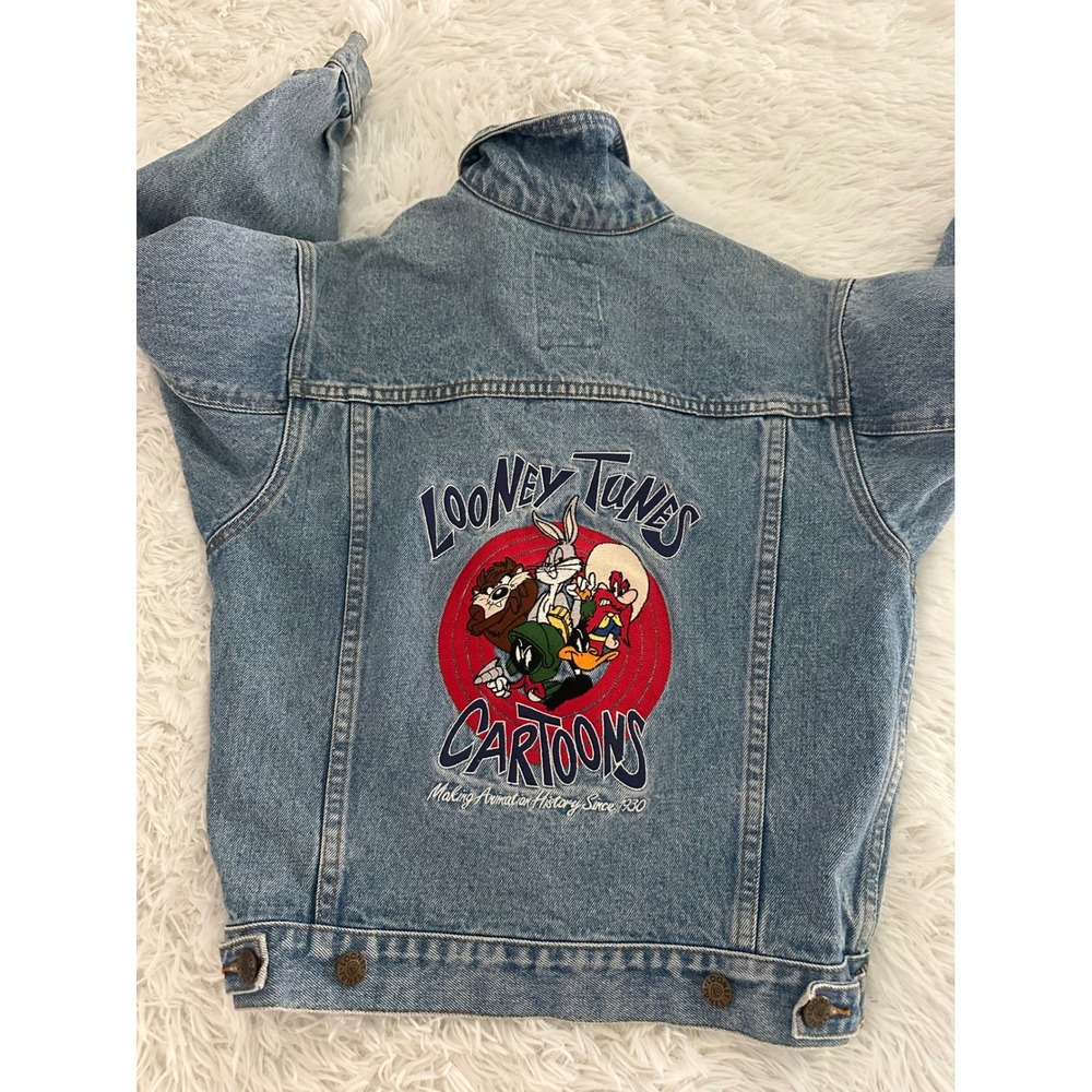 Vintage Warner Bros Looney Tunes jean denim‎ jacket M